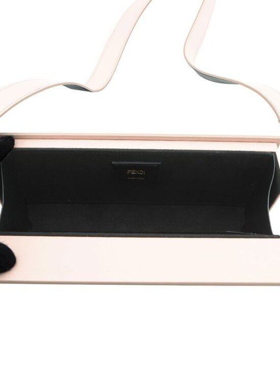 Fendi Shoulder Bag Box Oriental Logo Leather 2-Way - Picture 5 of 10